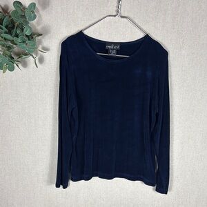 Carole Little > Navy Athletic Top Extra Small